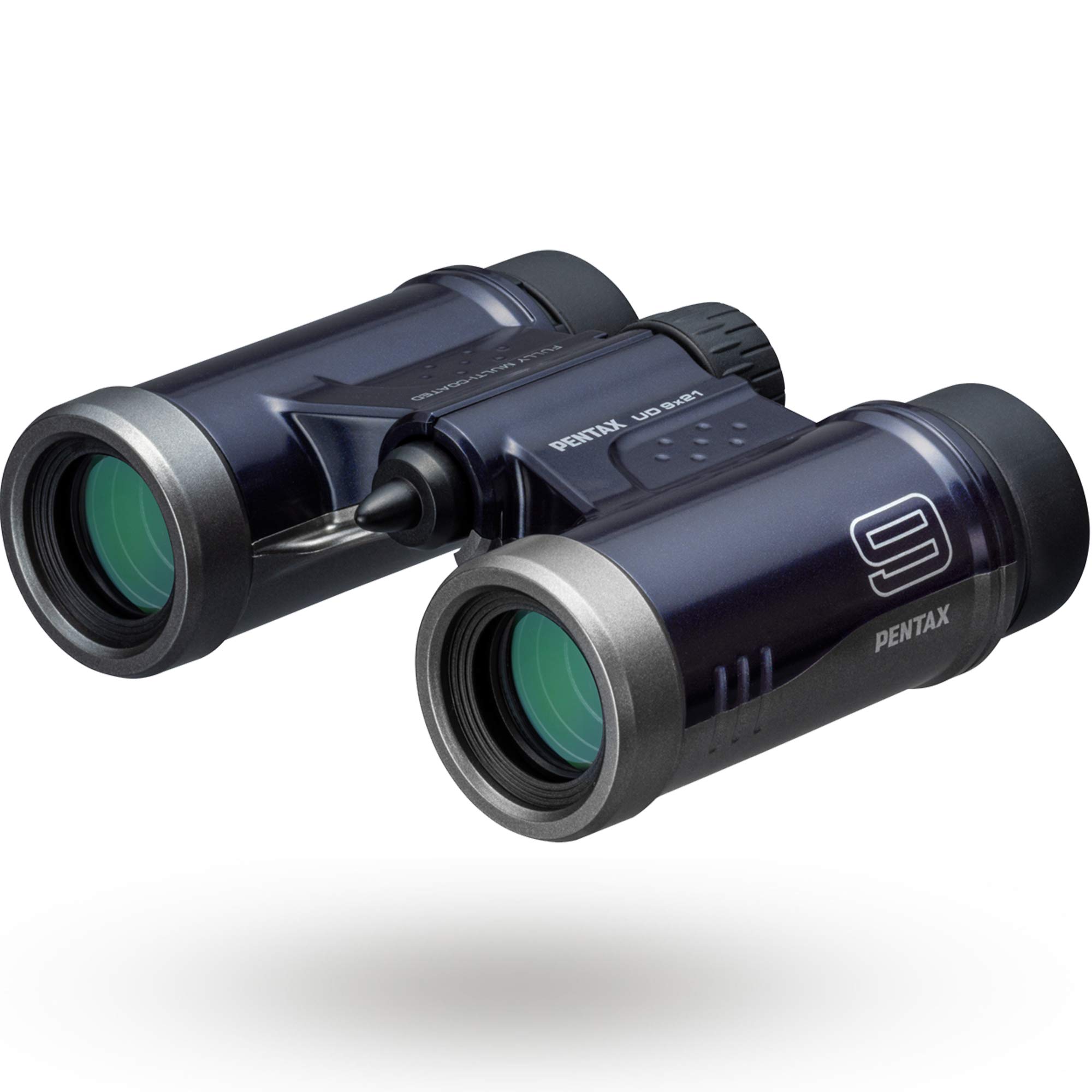 Pentax 61812 Binoculars UD 9x21 - Navy A bright and clear field of view, lightweight body with roof prism, Fully Multi-Coated optics, 9x magnification, ideal for concerts, sports, travelling