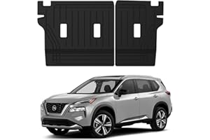 Ecarzo Back Seat Cover Backrest Protector for 2021-2023 2024 Nissan Rogue Accessories All Weather Rear Seat Back Cover Cargo Liner Pet Mat