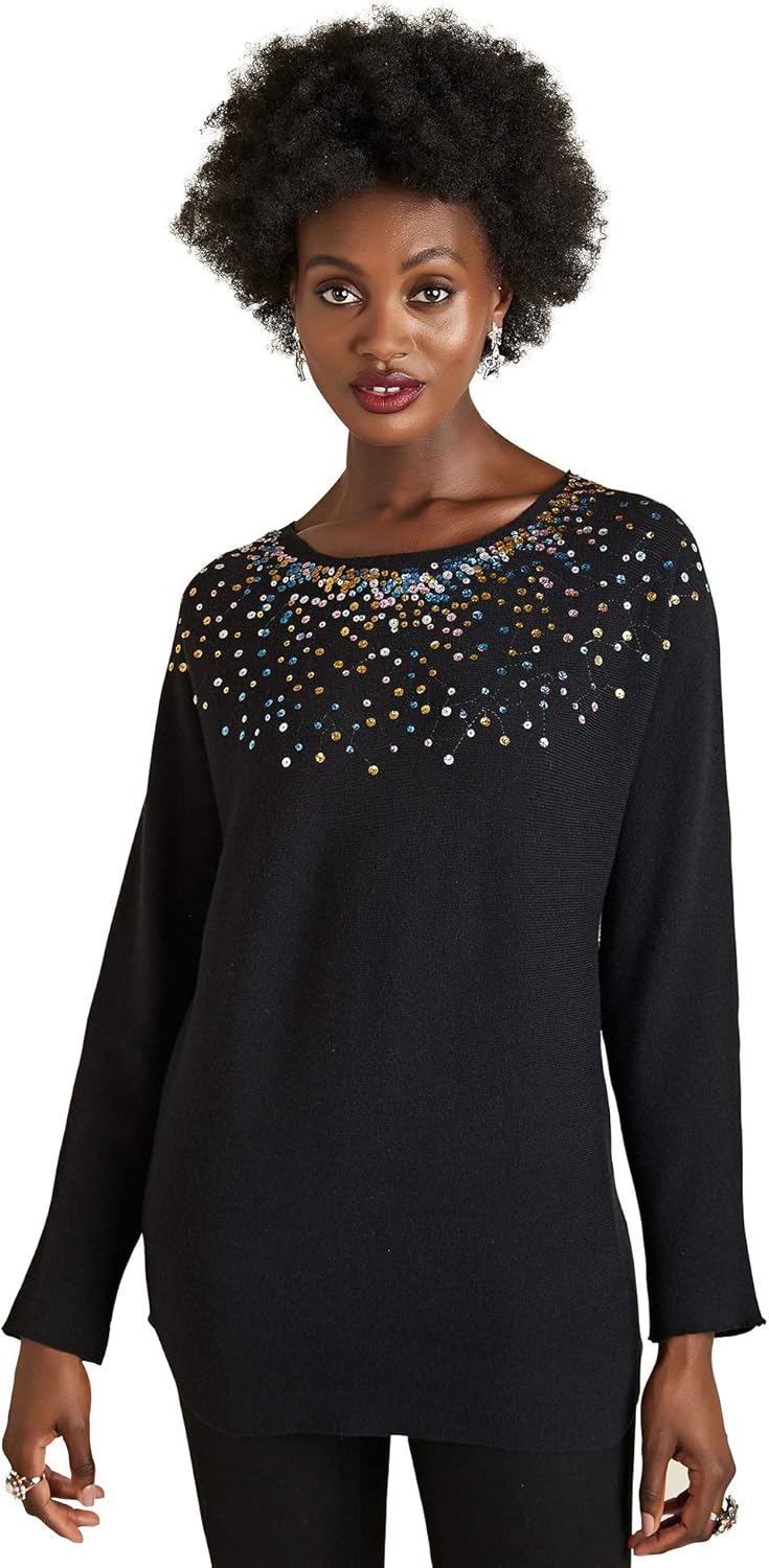 black sparkle jumper uk
