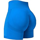Buauty Womens 5" Scrunch Butt Lifting Shorts Workout Gym High Waisted Tummy Control Seamless Booty Yoga Biker Shorts