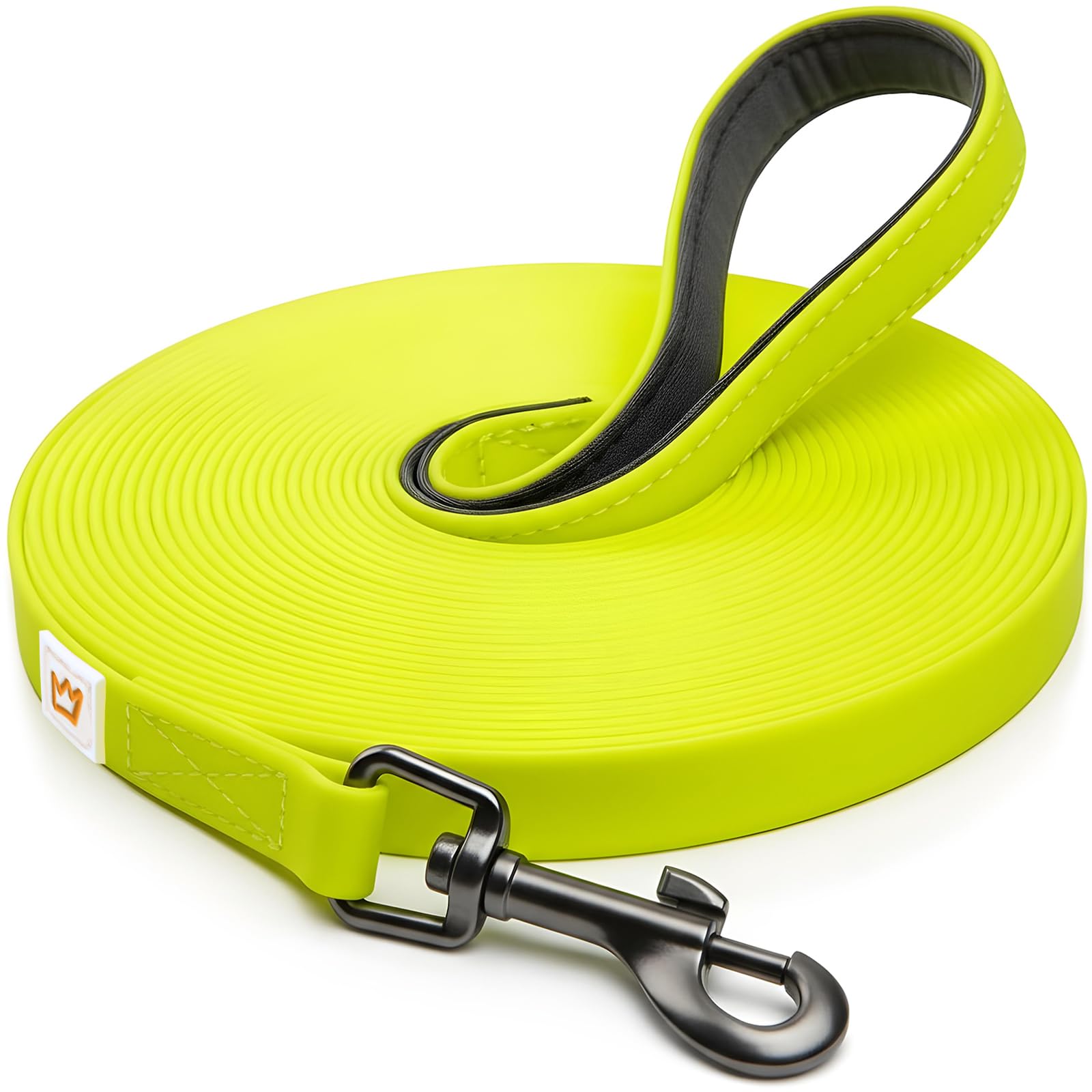 Rudelkönig drag leash with handle padding - 5m / 10m - Robust & weatherproof dog training lead