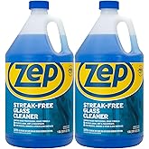 Zep Streak-Free Glass Cleaner - 1 Gallon - (Case of 2) ZU1120128 - Leaves windows and mirrors crystal clear