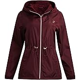 Reebok Womens Windbreaker Jacket - Water Resistant Polar Fleece Windbreaker Jacket for Women with Hood & Cinch Waist Toggles
