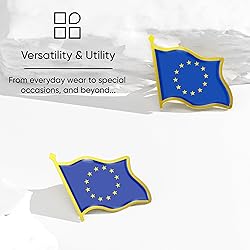 European Union Flag Lapel Pin - Enamel Metal