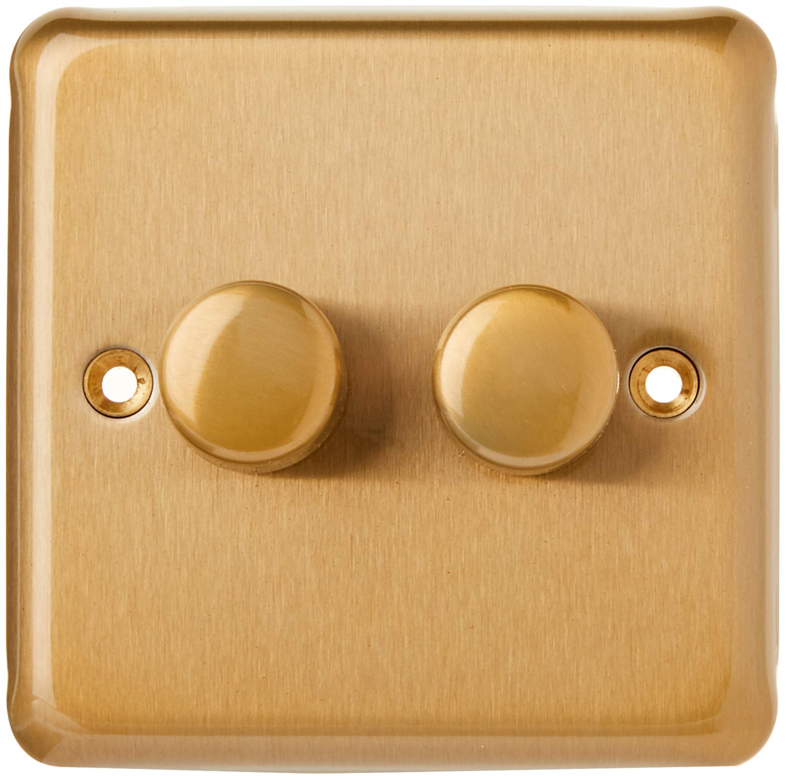 MK K1532SAG 250W 2-Way Double Dimmer - Satin Gold