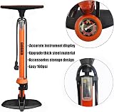 GOBKO Bike Pump Floor Pump with Gauge Presta Schrader 160 PSI High Pressure view 4