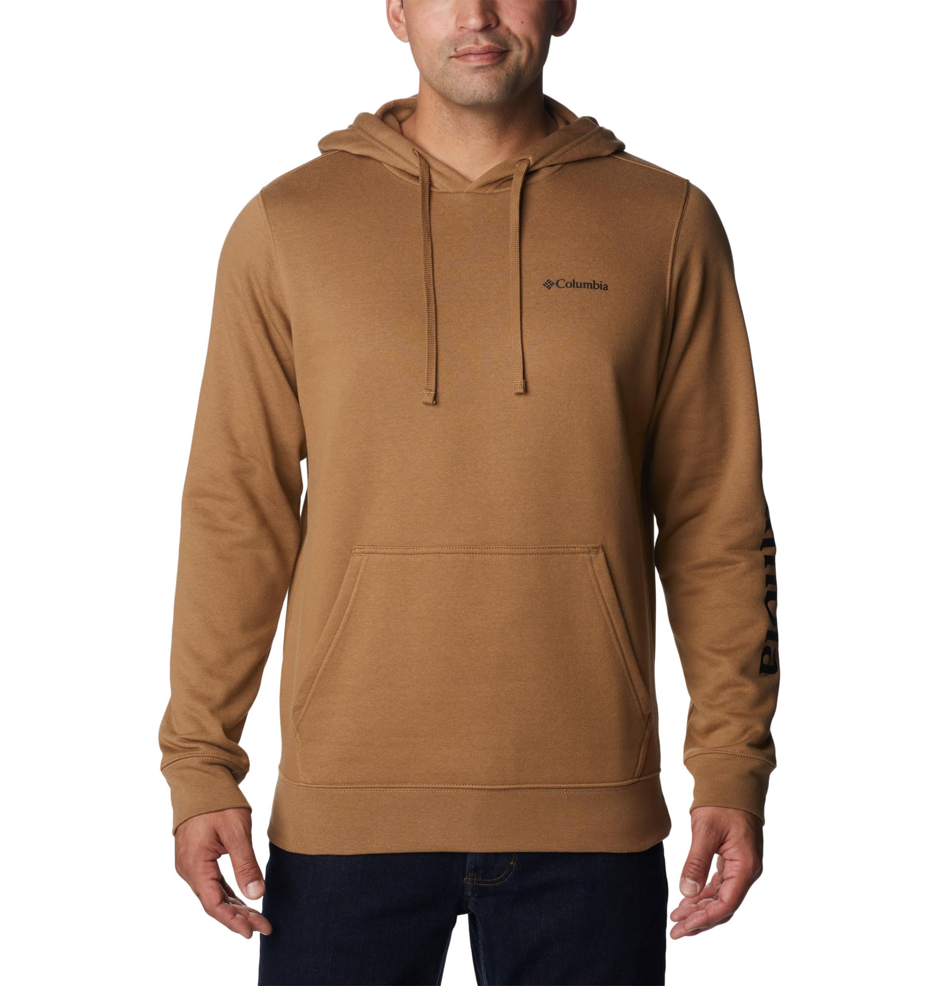 Columbia Mens Trek Long Sleeve Hoodie, Delta/CSC Sleeve Logo, 1X Image