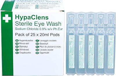 Safety First Aid Group HypaClens Saline Eye Wash Pods Pack of 25