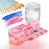 YDIUDL Paint Brush Cleaner Tool with Water Circulation, Brush Washer | 3rd Gen Portable Painting Station for Beginners, Artis