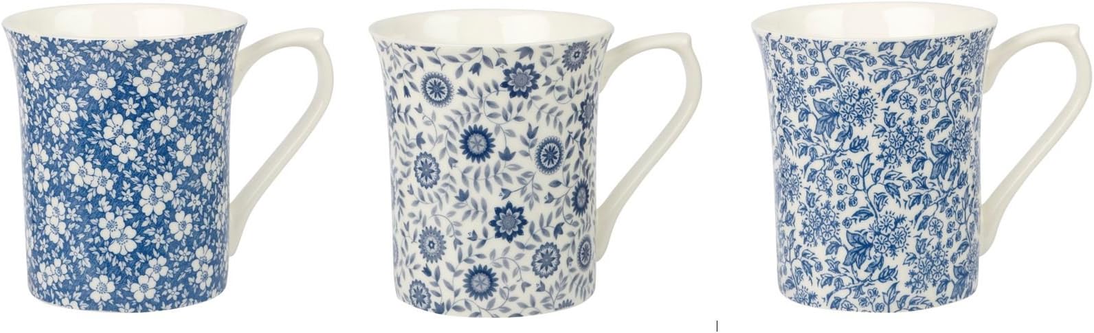 RHS Beauty Churchill Blue Story 4 Royal Mug Set of 3
