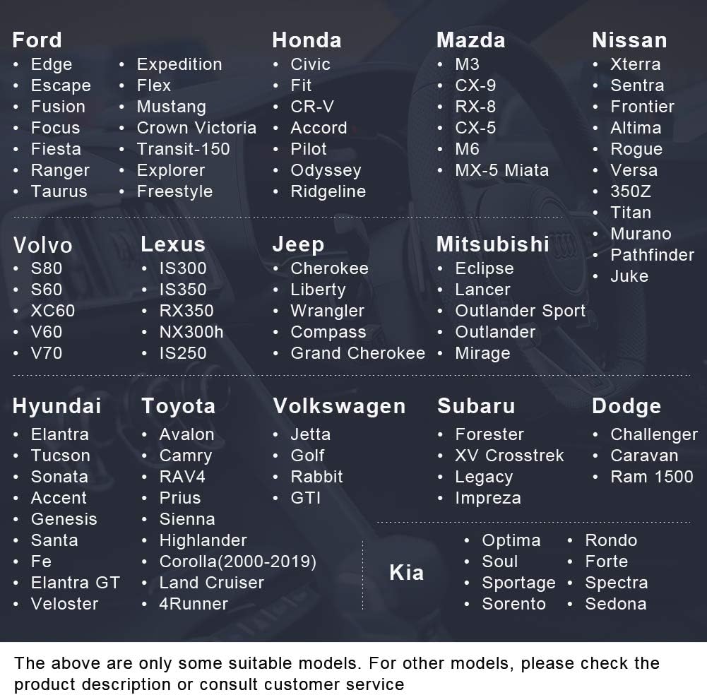 BOKIN Steering Wheel Cover Microfiber Leather and Viscose, Breathable, Anti-Slip, Odorless, Warm in Winter and Cool in Summer, Universal 15 Inches(Black): Automotive