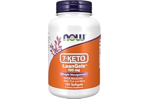 NOW Foods Supplements, 7-Keto LeanGels 100 mg with CLA, Green Tea Extract, Acetyl-L-Carnitine and Rhodiola Extract, 120 Softgels