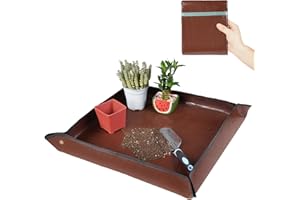 HNXTYAOB 27"x 27" Repotting Mat for Indoor Plant Transplanting and Mess Control Foldable Waterproof Potting Tray-Easy to Clean Gardening Gifts for Plant Lovers