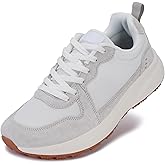 BRONAX Womens Wide Toe Box Athletic Casual Shoes | Suede-Detail Classic Design Sneakers