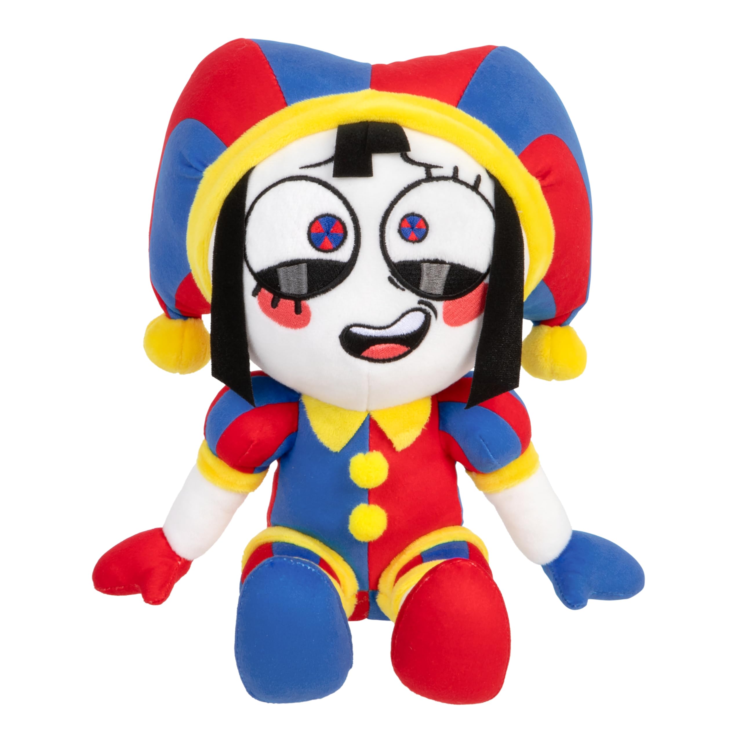 AMAZING DIGITAL CIRCUS Talking Pomni Plush, Press Pomni's Foot And Hear Her Say 13 Unique Phrases, 12" / 30 CM Interactive Plush Figure Made With Premium Materials Embroidery
