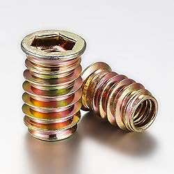 Wensilon 5/16”-20 100Pcs Threaded Insert for Wood