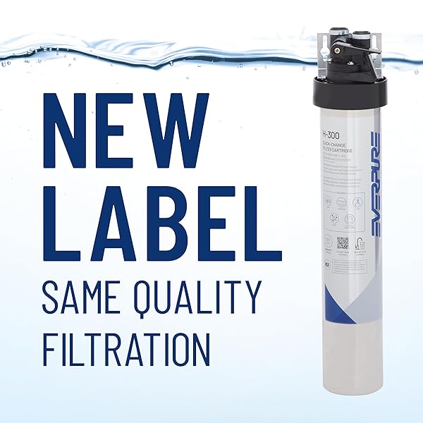 PENTAIR EVERPURE H-300-NXT QUICK-CHANGE FILTER CARTRIDGE, EV927441, FOR USE IN EVERPURE H-300-NXT DRINKING WATER SYSTEMS, 300 GALLON CAPACITY, 0.5 MICRON