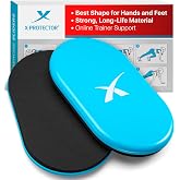 X-Protector Sliders for Working Out - 2 PCS - Double-Sided Exercise Sliders for Hard &amp; Carpeted Floors - Gliders for Exercising!