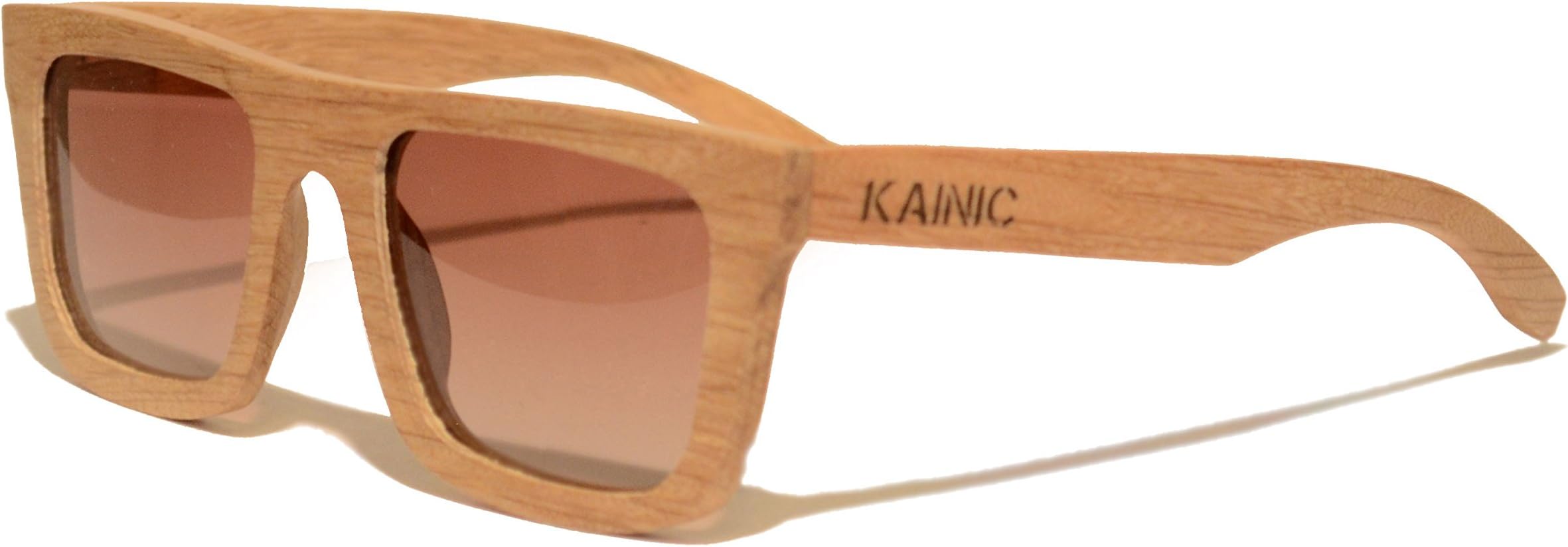 Kainic Broxton Polarized Wood Sunglasses