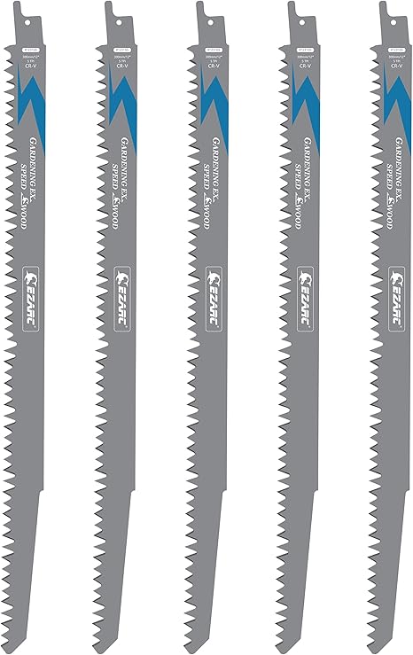 EZARC pruning blades with universal shank for reciprocating saw tree pruning