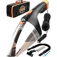 Portable Car Vacuum Cleaner: High Power Handheld Vacuum w/LED Light -110W 12v Best Car & Auto Accessories Kit for…