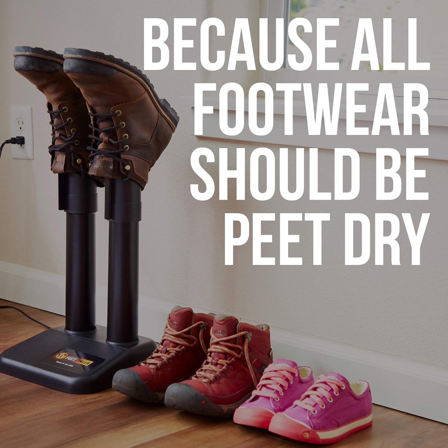 PEET - Original 2-Shoe Electric Shoe and Boot Dryer, Black: Sports & Outdoors