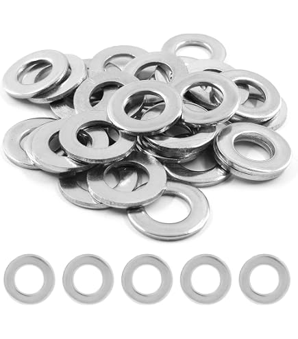 Lot De 50 Rondelles Plates M6 En Acier Inoxydable 304 - Dimensions 6x10x0.5mm, Ultra Fines