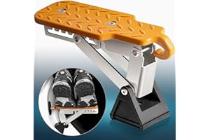 DYFURN Car Door Step - 7 Gear Adjustable Car Step Hook and Foldable Foot Pedal Supports Both Feet - Max Load 500 lbs - Convenient Roof Access for Most Cars, SUVs, and Trucks