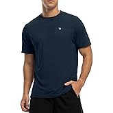 Rdruko Men's Dry Fit Workout Shirts Moisture Wicking Short Sleeve Athletic Running Gym Active T Shirts