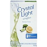 Crystal Light Lemon Lime Singles, 3.6g (Pack of 10)
