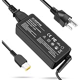 65W Laptop Charger Compatible with Lenovo Thinkpad T460 T460S T450 T440 T440S E440 E450 E540 E550 E560 G50 Z50 Yoga 370 460 ADLX65NCC3A ADLX65NLC2A Adapter Slim Tip