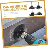 VILLFUL 4pcs 69mm Disc Pad Holder Drill Sander Adapter Roll Lock Sanding Disc view 5