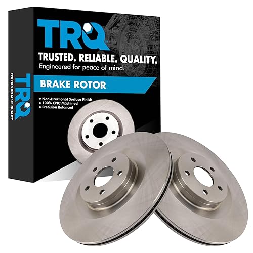 TRQ Front Brake Rotors Set Compatible with 2016-2018 Ford Focus
