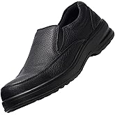 Alpine Swiss Arbete Mens Work Shoes | Slip Resistant Genuine Leather | Non Slip Loafers | All Day Comfort | Easy Slip On