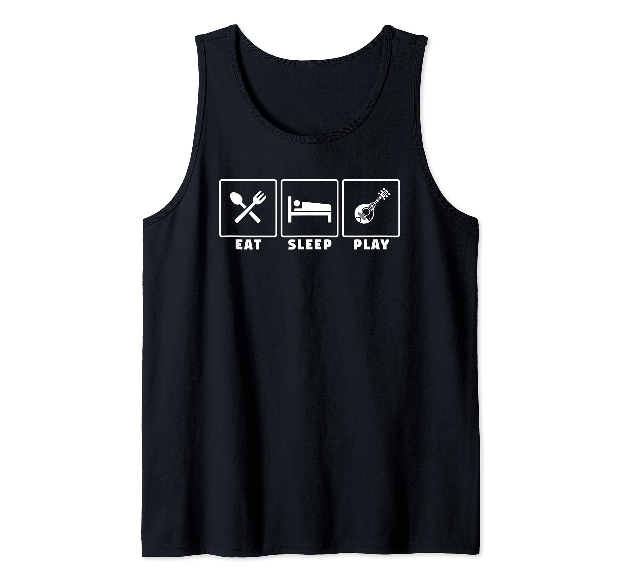 Eat sleep play mandolin mandolin player Tank Top