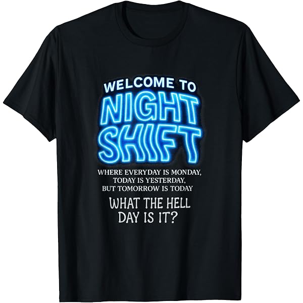 Amazon.com: Welcome to Night Shift Tshirt We're All Mad Here Night