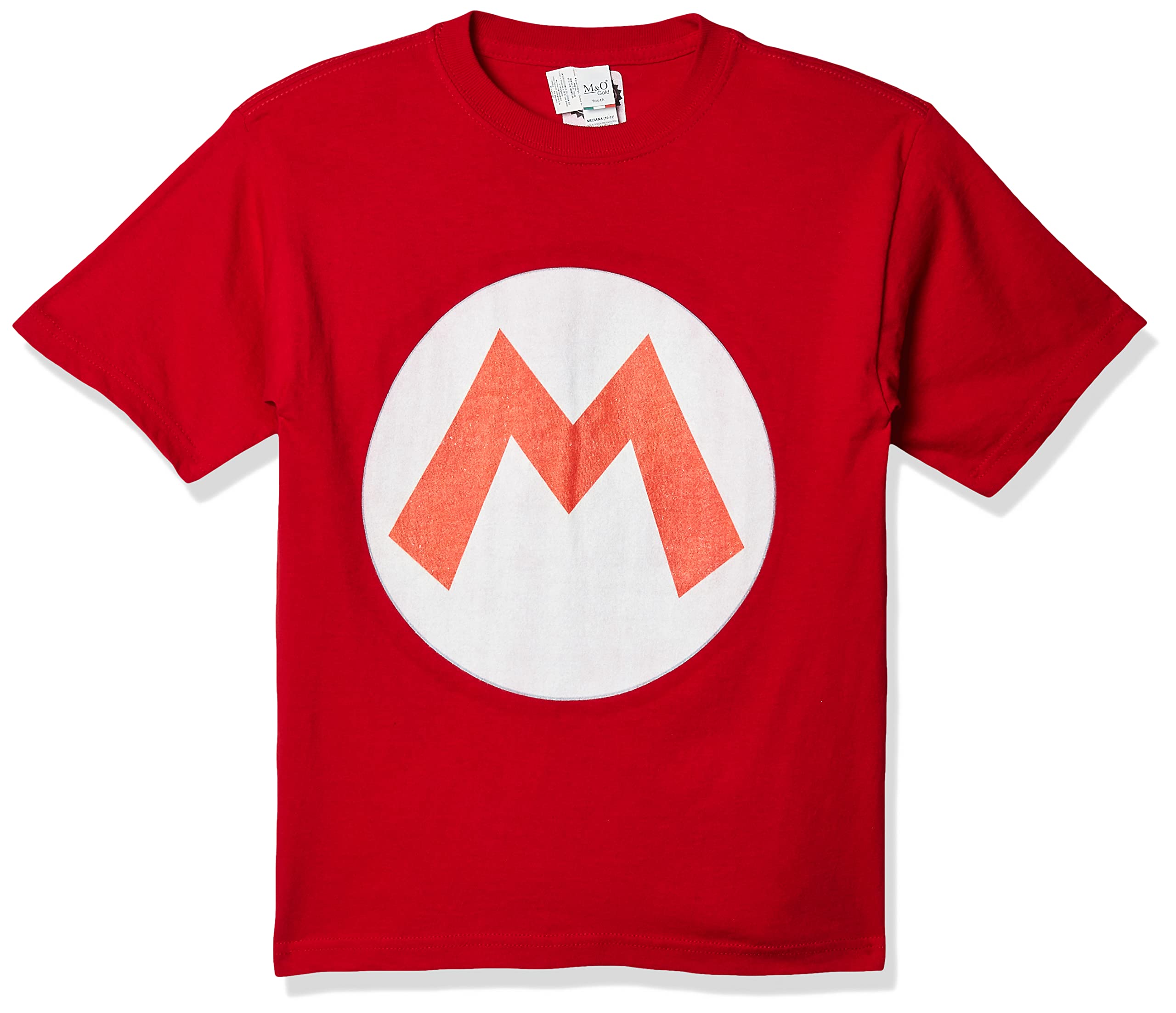 Photo 1 of Nintendo Boy's Mario Icon T-Shirt, Large, Red