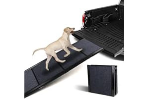 LYNNDIA Dog Ramp for Car, 63" Long & 17.2" Wide Portable Folding Pet Ramp for Large Dogs with Non-Slip Rug Surface, Dog Car Ramp Up to 250LBS, Outdoor Dog Ramp for SUV Car & Truck