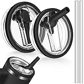 2 Pack 30 oz Leak Proof Lid for Stanley Quencher H2.0 FlowState Tumbler, 30 oz Tumbler Flip Straw Lid Replacement, BPA-Free, Spill Proof Reusable Tumbler Cover for Travel Work Picnic Car