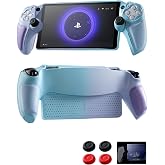 PlayStation Portal Case, Slim Gradient Protective Cover &amp; Grip Accessories | Gradient PS Portal Case with Leather Texture Grip, Honeycomb Cooling Vents, Glass Screen Protector &amp; 4 Thumb Caps