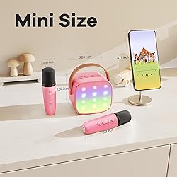 YLL Mini Karaoke Machine for Kids Adults, Portable