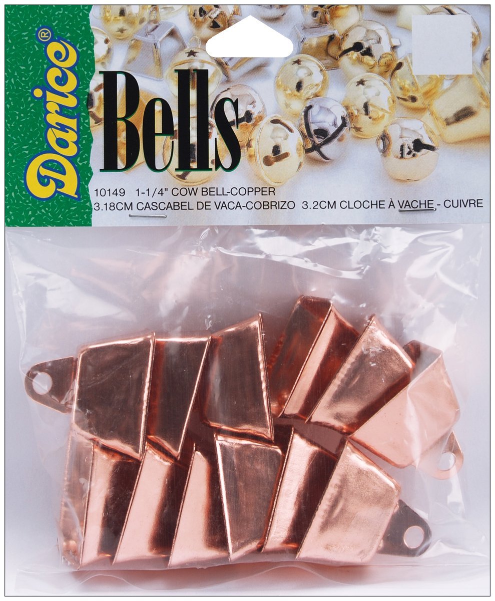 Darice Cow Bells, Multi-Colour, 3.17 x 9.65 x 15.24 cm