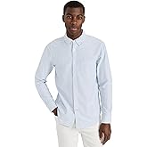 Club Monaco Men's Long Sleeve Solid Oxford Shirt
