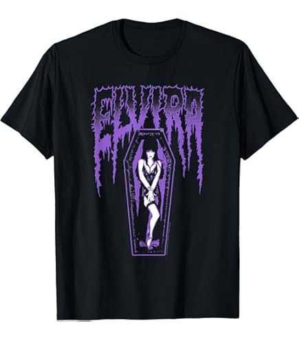 Amazon.com: Elvira Macabre Mobile Men's T-Shirt Oversize Print Tee