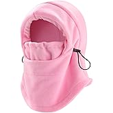 AWAYTR Kids Balaclava Ski Mask - Winter Warm Polar Fleece Face Mask for Boys Girls Windproof Snow Hat for Skiing Cycling