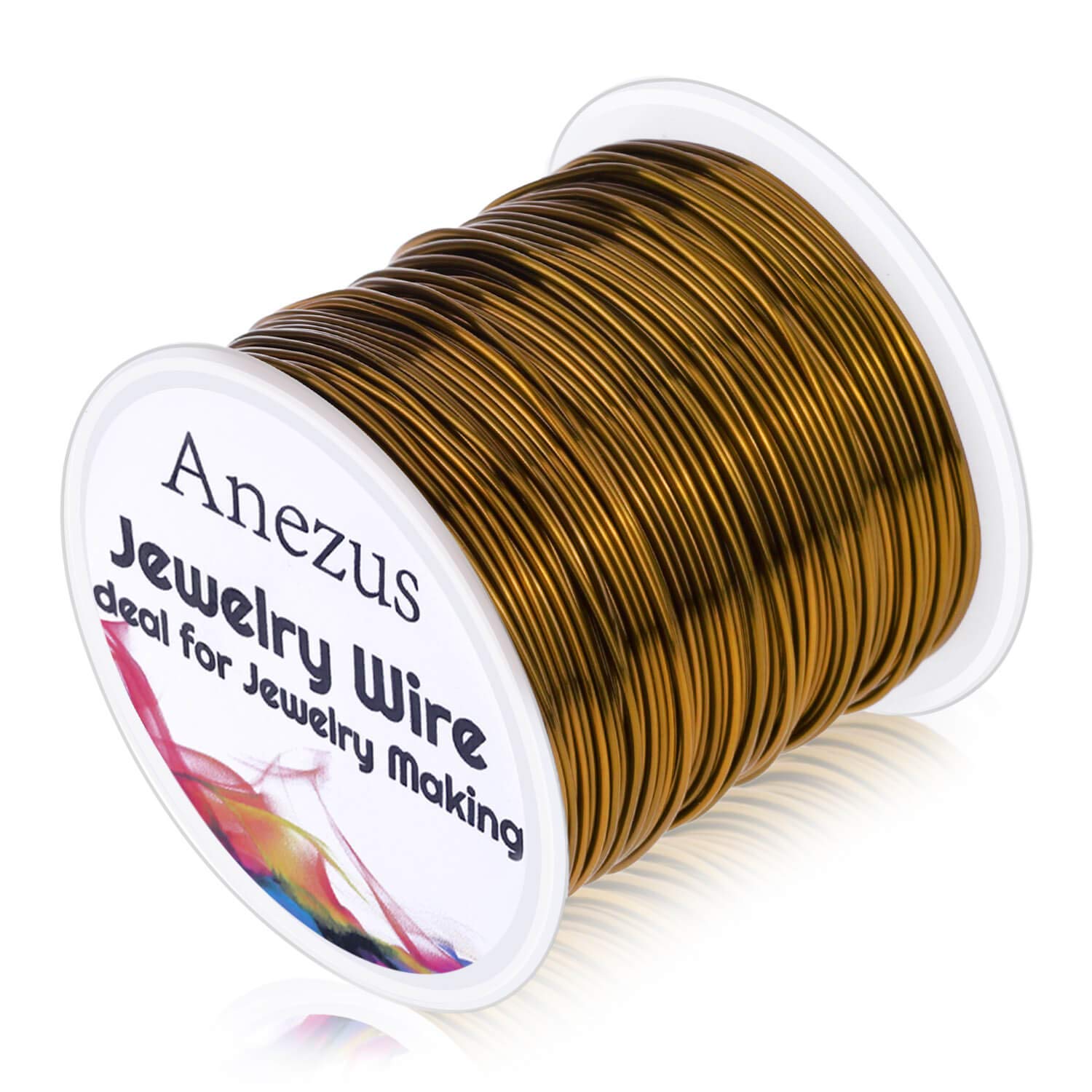 Jewelry Anezus Craft Wire Tarnish Resistant Copper Beading Wire for Jewelry Making Supplies and Crafting (Antique Bronze, 20 Gauge) — image 1