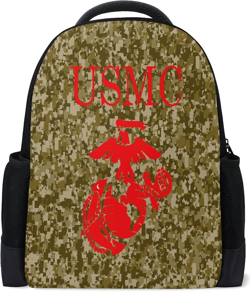 Donnapink USMC Logo US Marine Corps Camo Camoflage School