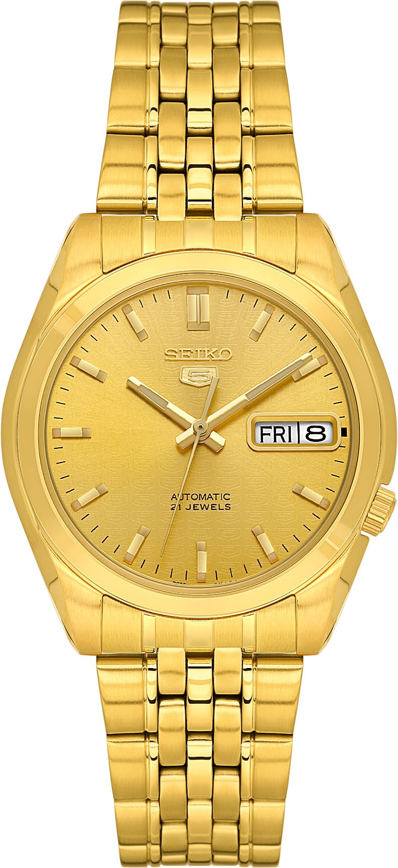 Seiko SNK366K Mens Gold Tone Wrist Watch, Gold, 5 US