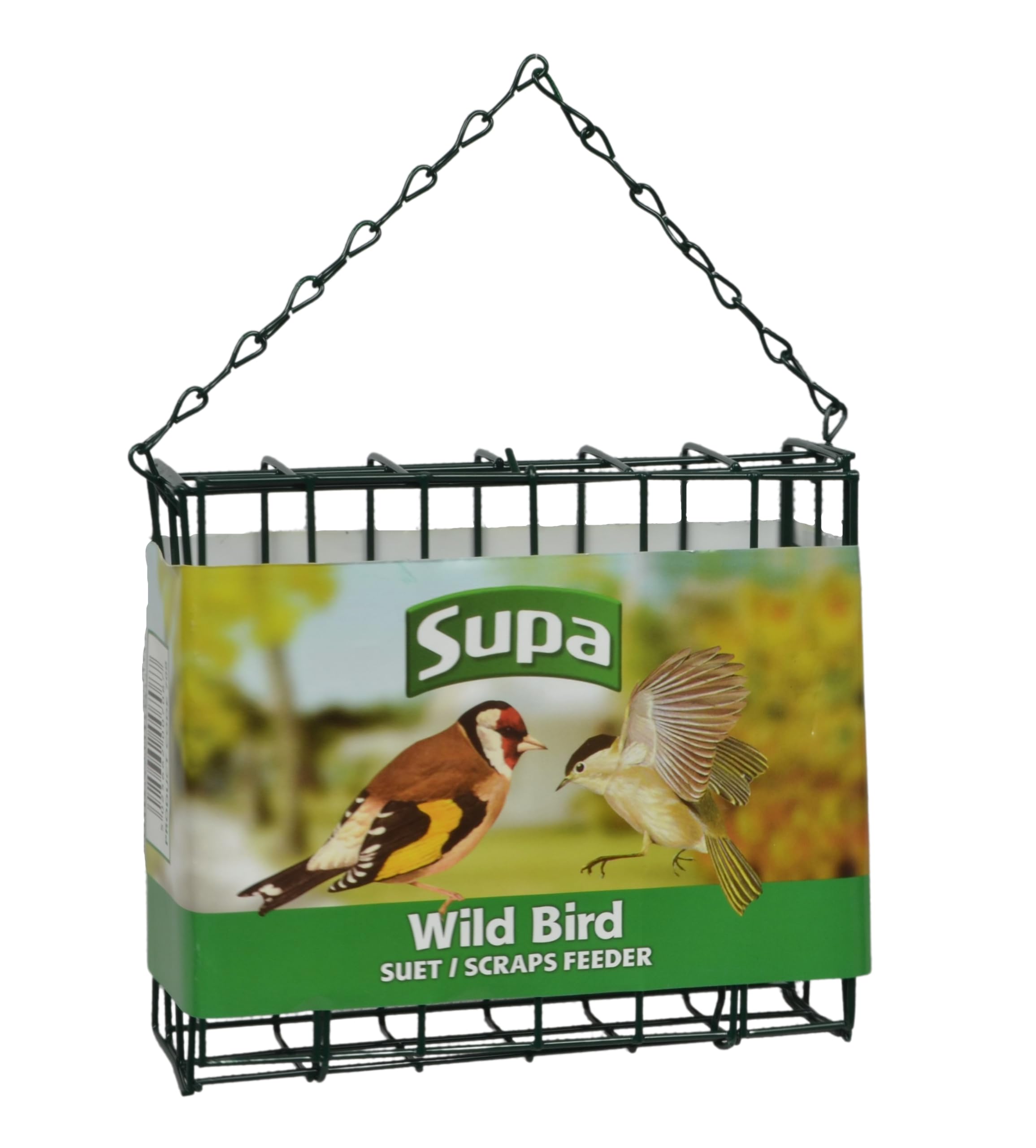 Supa Suet Block & Cake Wild Bird Feeder, Hold Suet Blocks or Scraps for Garden Birds.