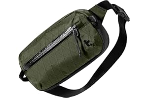 tomtoc 1.5L X-Pac Sling Bag with RFID Blocking, Crossbody Bag Minimalist Chest Shoulder Pack for Men/Women, Water-resistant Lightweight Casual Funny Pack for Travel, Daily Commute